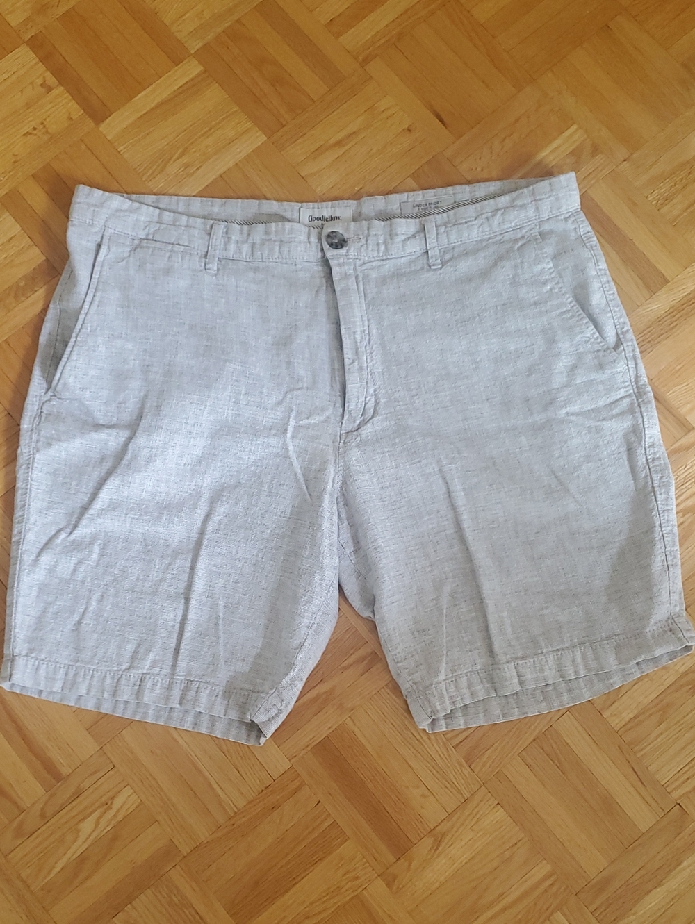 Goodfellow & Co Men's Linen Blend Light Gray Shorts